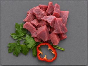 diced beef
